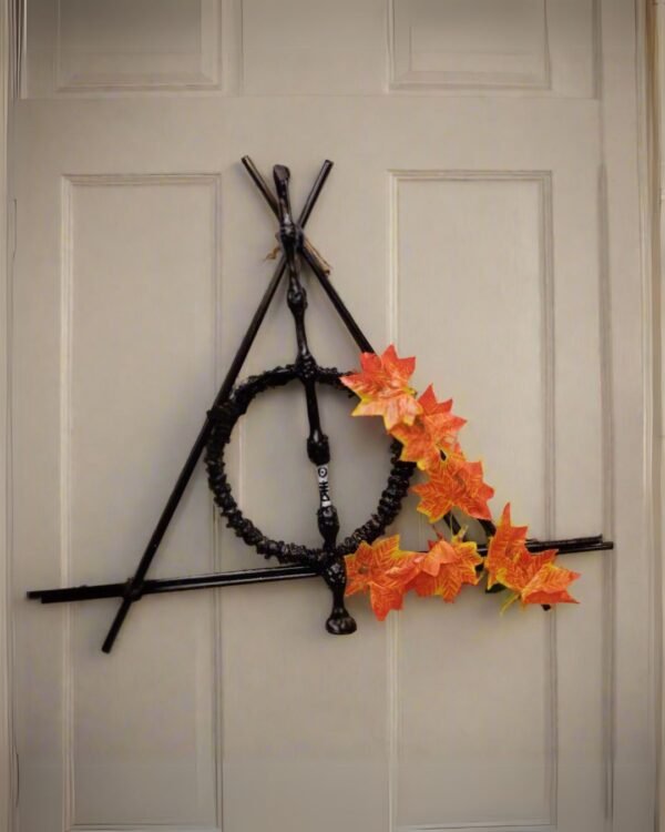 Zupppy wall art Rainvas Harry Potter Deathly Hallows Door Wreath – Decor and Party Supplies