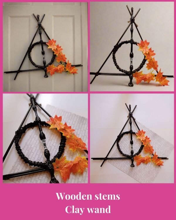 Zupppy wall art Rainvas Harry Potter Deathly Hallows Door Wreath – Decor and Party Supplies