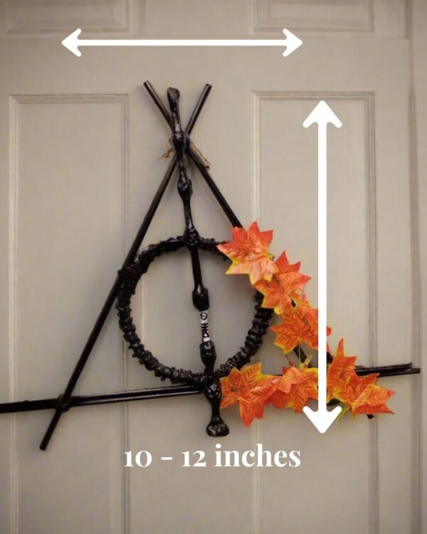 Zupppy wall art Rainvas Harry Potter Deathly Hallows Door Wreath – Decor and Party Supplies