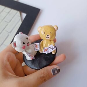 Zupppy handmade Rainvas Milk & Mocha Playing Poker Miniature