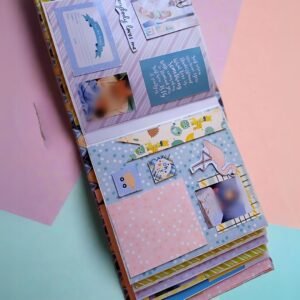 Zupppy Customized Gifts Rainvas Pastel Baby Boy Birthday Scrapbook