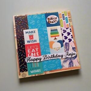 Zupppy Customized Gifts Rainvas Colorful Personalized Birthday Scrapbook | Gifts for Him, Her, and Kids