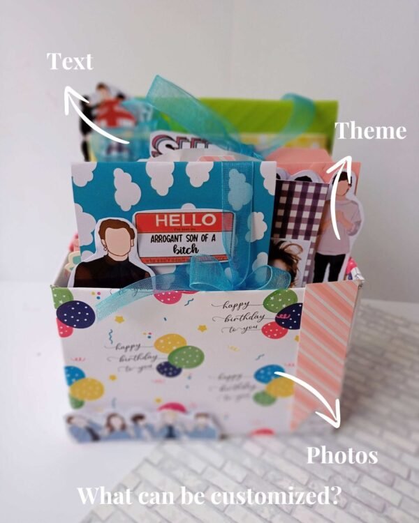 Zupppy Customized Gifts Rainvas Personalized One Direction Theme Gift Box with Photo