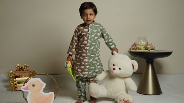 Zupppy Apparel Dual Tone Safari Kurta Cum, Co-Ord Set