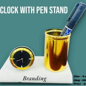 Zupppy Gifts Clock With Pen Stand