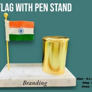 Zupppy Gifts Patriotic Flag with Functional Pen Stand