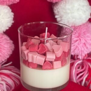 Zupppy Candle Heart Scented Candle in Glass Jar – Romantic Glow for Every Occasion