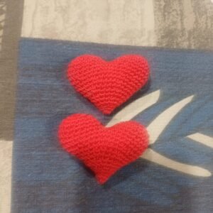 Zupppy Handmade Products Handmade Crochet Heart for Gifting & Decor